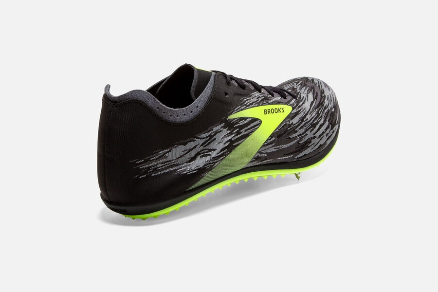 Brooks ELMN8 v5 Spikes Shoes - Mens - Black/Green - GM2931845